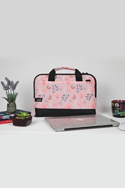 Moserini حقيبة كمبيوتر محمول Macbook Air-pro منقوشة مقاس 14 بوصة - 14.2 بوصة مع حماية للقاعدة وحزام كتف - فينوس