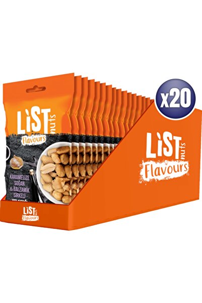 List Flavours Karamelize Soğan & Balzamik Sirkeli Yer Fıstığı 20 X 30 Gr