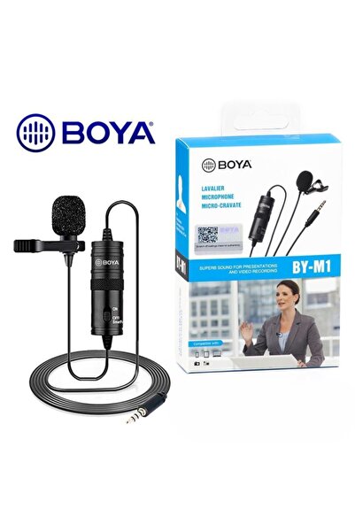 BOYA By-m1 Canon Mark 4 Uyumlu Yaka Mikrofonu