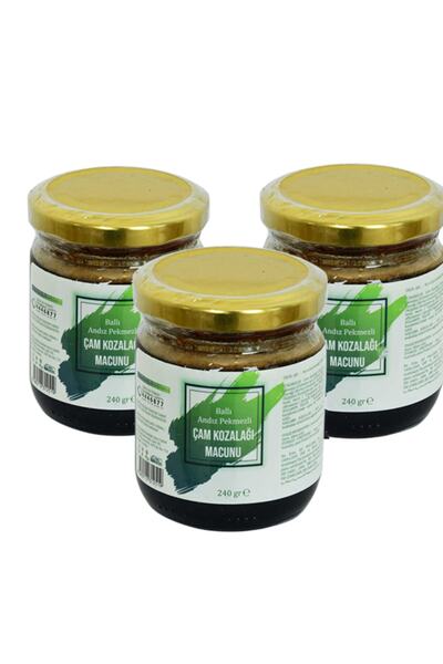 Nurs Kozalak Macunu Çam Kozalağı Macunu 240 Gr Orjinal 3 Adet Kozak vakfı