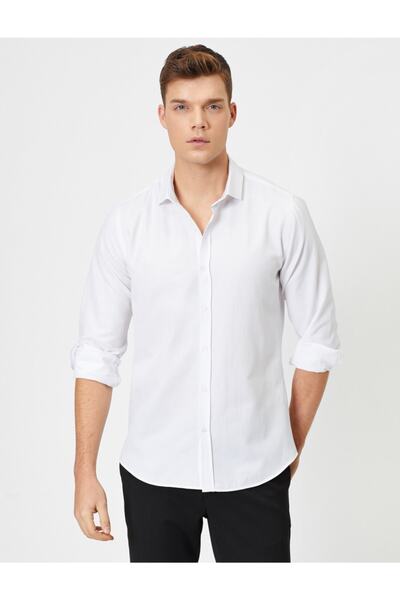 Koton Pánská bílá košile 0YAM69076VW