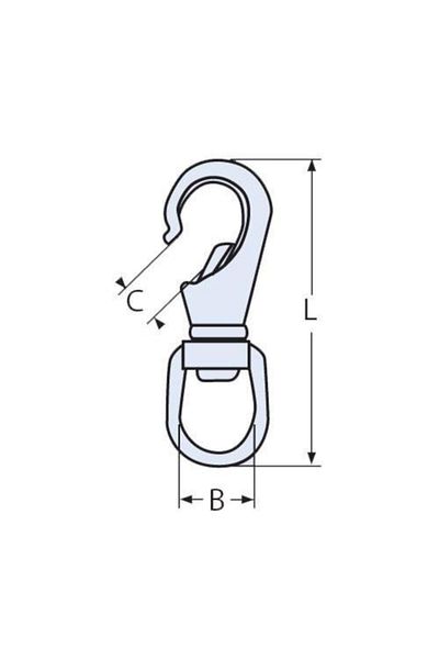 KRAKEN Holder Hook Swivels 21 mm Stainless