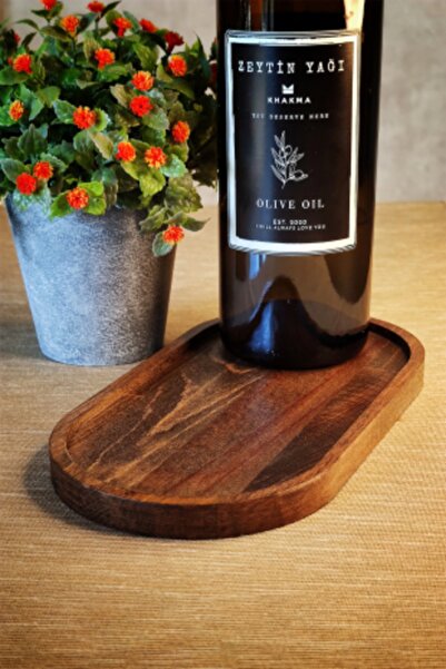 KHAKMA New Natural Wooden Oil & Vinegar Bowl Stand Ovk-stand