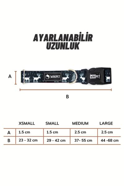 Wikipet Rudolph Dark Köpek Boyun Tasması