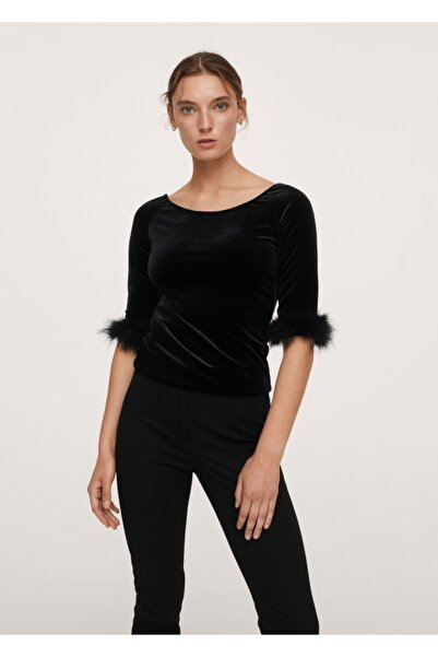 MANGO Woman T-Shirt με φτερά