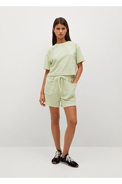 MANGO Woman T-Shirt από βαμβακερή πετσέτα