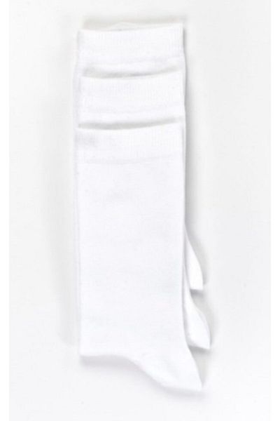 mcy butik 6 Pack Men's Original Bamboo White Socks