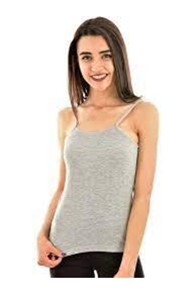 Tutku Tricou cu bretele din frânghie pentru femei, gri, pachet de 6