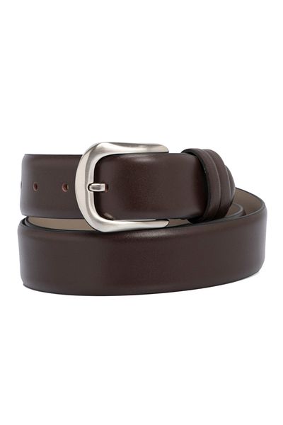 Tergan Brown Leather Men's Belt 00341f78