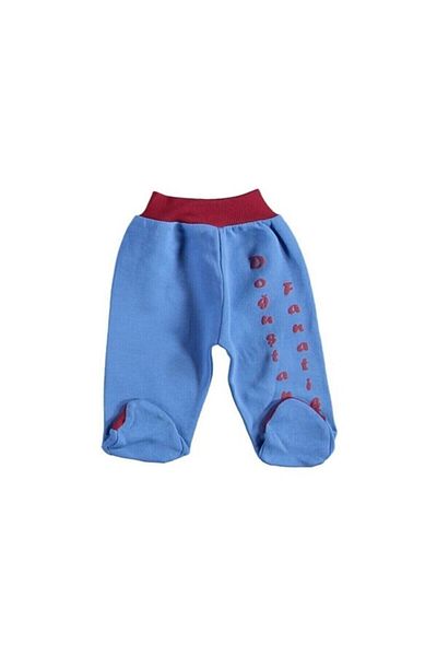 GÜLÜCÜK Burgundy Blue Fan Baby Booties Single Bottom
