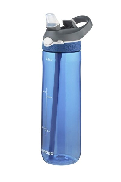 Contigo Ashland Single Hand Blue Water Bottle - 720ml Bass Inner Lock, Inner Dress -2191379