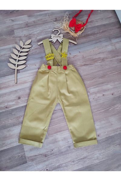 Feriatolye Little Prince Light Green Trousers Salopet