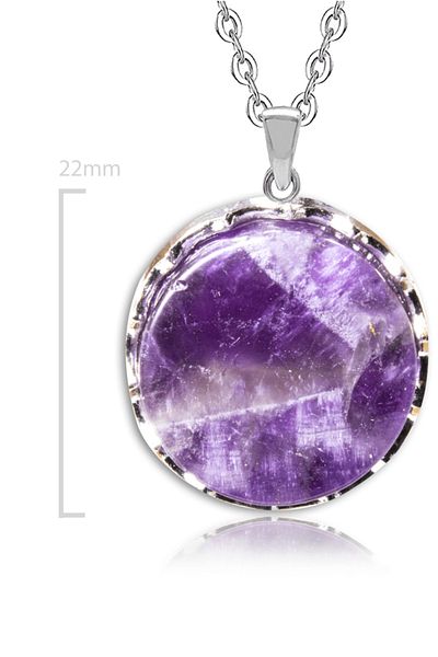 Tesbih Atölyesi Natural Raw Amethyst Stone Necklace