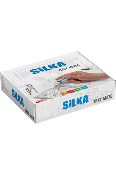Yerli Silka Sg.3 Text Matel Student Eraser Λευκό (Κουτί 30 Lu)