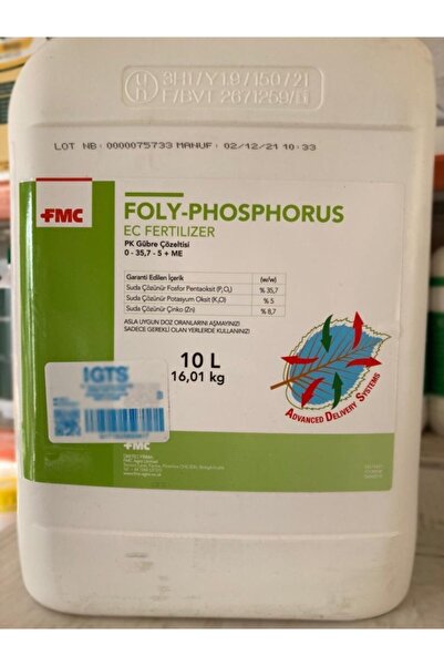 FMC Foly™ - Phosphorus Ec Fertılızer 10 Lt