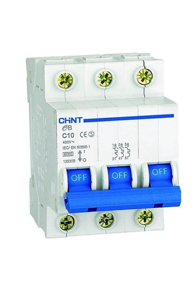 chint CHINT eB Series / 3 Pole 4.5kA / C-type 6A Auto
