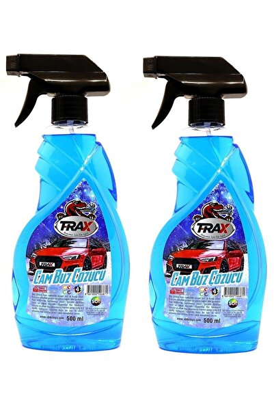 TRAX Oto Cam Buz Çözücü Sprey Araba Buzlanma Önleyici Görüş Kolaylaştırıcı Cam Sprey 2'li 500 Ml.