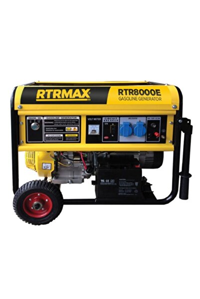 Rtrmax Rtr8000e Marşlı Benzinli Jeneratör Monofaze 7.5/8.1 Kva