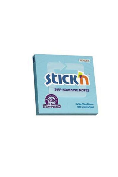 Gıpta Hopax Stickn Adhesive Note Paper (12 Pieces) 360° 100 Yp 76x76 Blue 21553