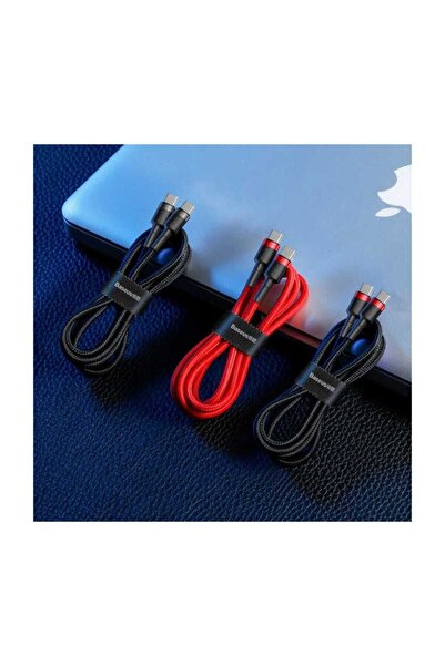 Baseus Cafule Type-C PD2.0 60W Flash Şarj Kablo 20V 3A 2M-Siyah