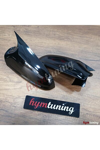 HYM TUNİNG Opel Astra H Yarasa Ayna Kapağı - Parlak Siyah, Makyajlı, 2009+