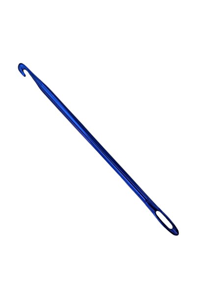 ŞENELYÜN Delikli Tığ Renk: Mavi, No: 6 Mm, Bir Ucunda Gaga Diğer Ucu Iğne Deliği Bulunmaktadır.