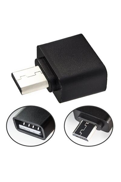 FLAGEN Usb to Micro USB Otg Metal Male Converter Keyboard Mouse Mouse