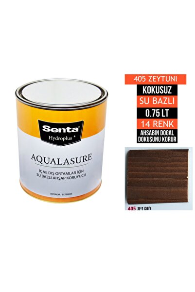 Senta Aqualasure Su Bazlı Ahşap Koruyucu Vernik 0.75 Lt 405 Zeytunı