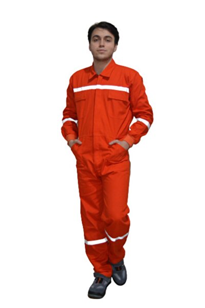Gelecek iş güvenligi iş elbiseleri Reflektörlü Gabardin Boy Tulum - Iş Tulumu...