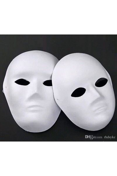 RBC 2 Pieces Cardboard Mask, Paintable, Educational Mask Painting, Activity and Hobby Mask