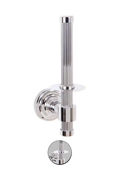Maya Line Chrome Spare Paper Holder 100% Brass
