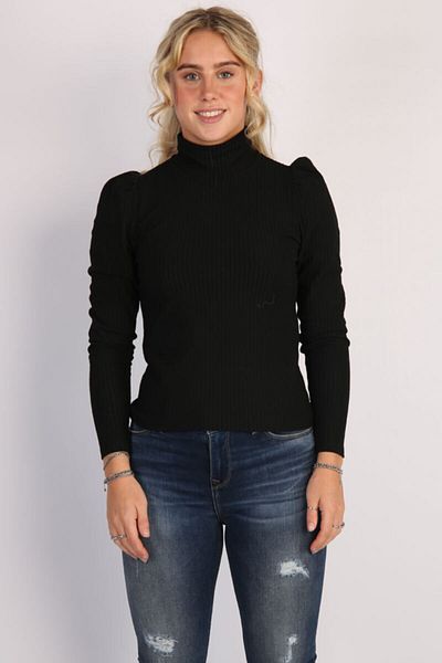 ONLY Onlnella L/s Highneck Puff Top Jrs Turtle Neck Watermelon Sleeve Basic Blouse
