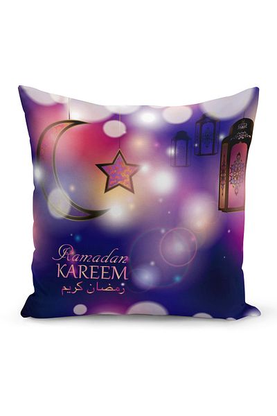 Filamente Husă de pernă cu model special Ramadan, imprimată digitală, pe două fețe
