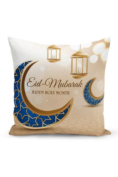 Filamente Husă de pernă cu model special Ramadan, imprimată digitală, pe două fețe