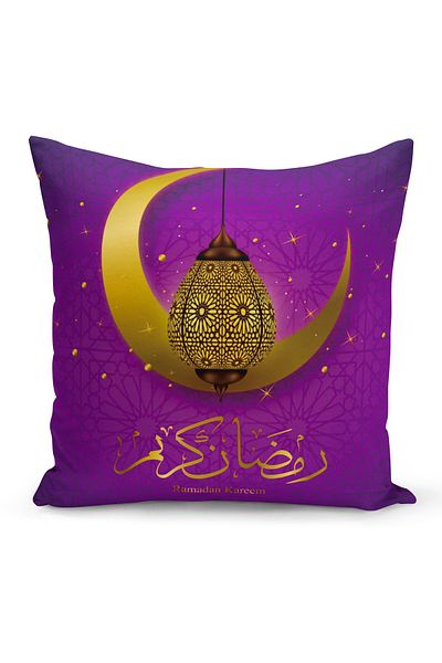 Filamente Husă de pernă cu model special Ramadan, imprimată digitală, pe două fețe