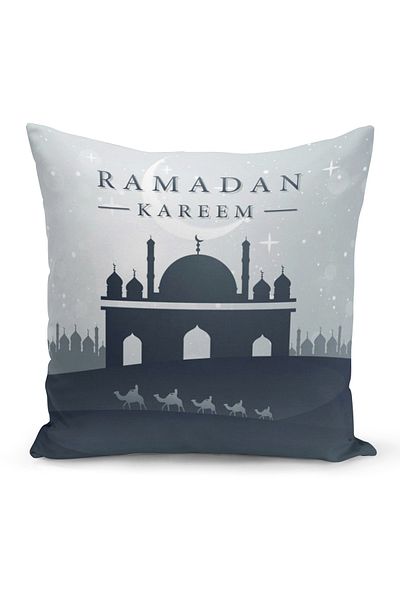 Filamente Husă de pernă cu model special Ramadan, imprimată digitală, pe două fețe