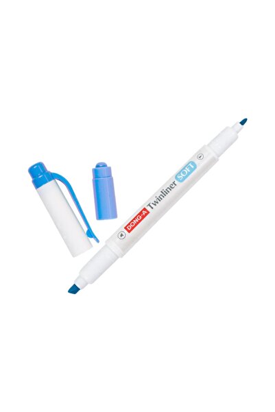 Dong-A Twinliner Soft Çift Uçlu Pastel Işaretleme Kalemi Blue No:38