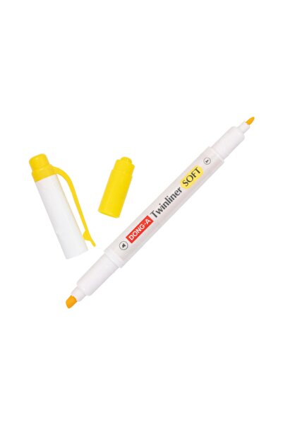 Dong-A Twinliner Soft Çift Uçlu Pastel Işaretleme Kalemi Lemon Yellow No:02
