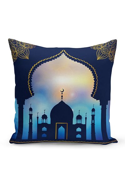 Filamente Husă de pernă cu model special Ramadan, imprimată digitală, pe două fețe