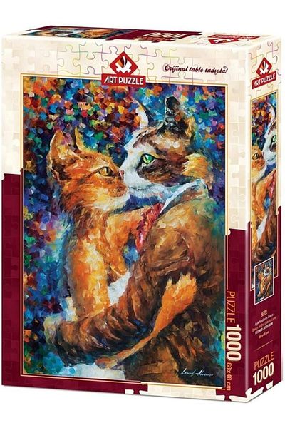 Art Puzzle Dance of Loving Cats 1000 Piece Puzzle