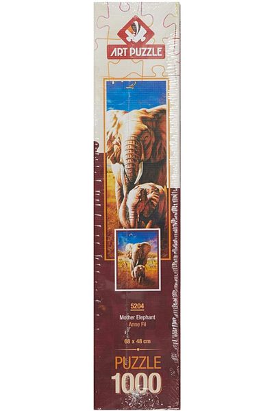 Art Puzzle 1000 Piece Mother Elephant Puzzle