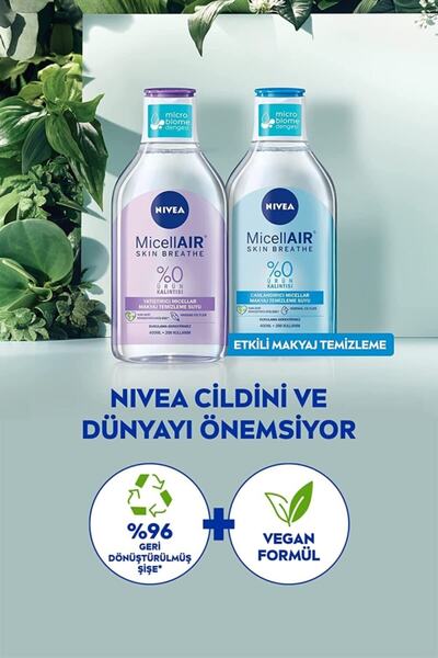 NIVEA Nıvea Yatıştırıcı Micellar Makyaj Temizleme Suyu Hassas Ciltler (400 Ml), Yüz Temizle