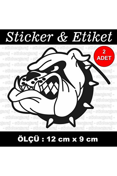 auto ملصق مقود كلب البلدغ العدواني - ملصق متوافق مع خوذة الدراجة النارية والز...