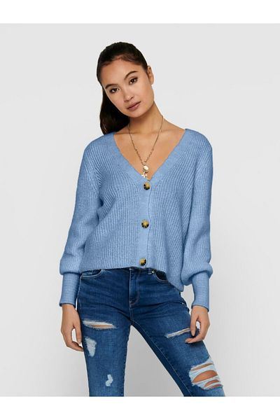 ONLY Onlclare L/s Cardigan Knt Noos V-Neck Buttoned Basic Knitted Cardigan