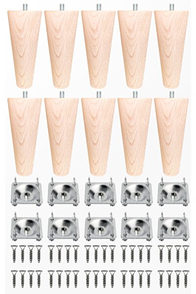 turanahşap Koltuk Ayağı  Baza Ayağı-Mobilya Ayağı Ahşap Ayak/ Uzunluk: 14 cm ...