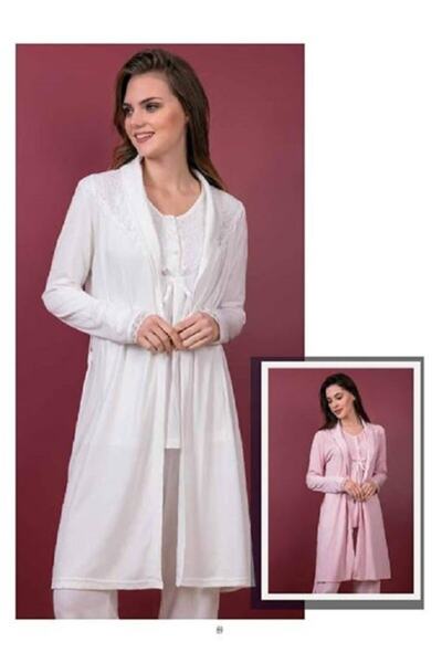 Yeni İnci Kadın 3 Lü Lohusa Ve Çeyiz Seti Pijama Takımı