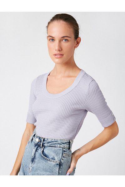 Koton Pullover - Lila - Slim Fit