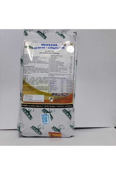 HEFEFOL 20-20-20 2 Mgo Me 20 kg