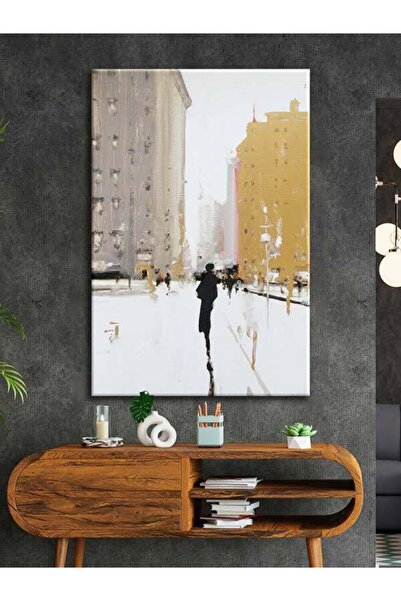 Voovart Modern Soyut Silüetler Lüks Dekoratif Kanvas Tablo - Voov1994