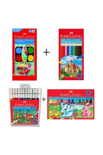 Faber Castell Öğrenci 4'lü Boyama Seti F.c